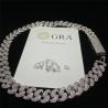 Buy cheap Hip Hop Moissanite Cuban Link Chain Miami Mens Sterling Silver Jewelry Necklace from wholesalers