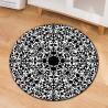 Buy cheap 3D Geometric Pattern Round Chair Mat Living Room Sofa Floor Carpet from wholesalers