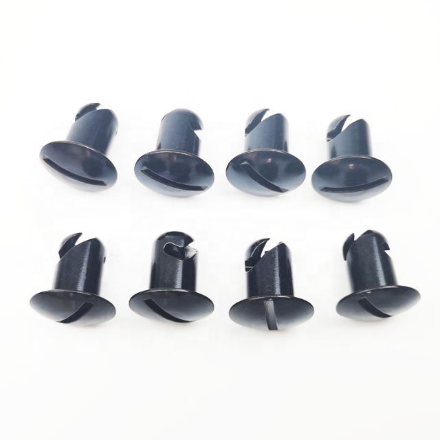 OE NO. Custom-made Black Aluminum Dzus Slot Head Quarter Turn Fasteners 7/16"x .500 for Universal Year Universal Car Fitment