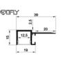 Buy cheap Embedded Gypsum Plaster LED Profile Oblong Aluminium Drywall Profiles 39*15mm from wholesalers
