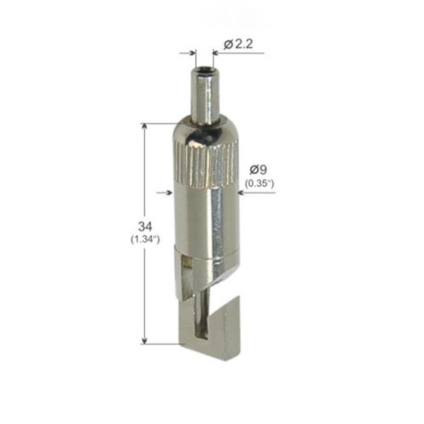 Buy cheap Nickel Plated Grippers 9*34mm Square Hook For Hanging Systems YW86125 from wholesalers