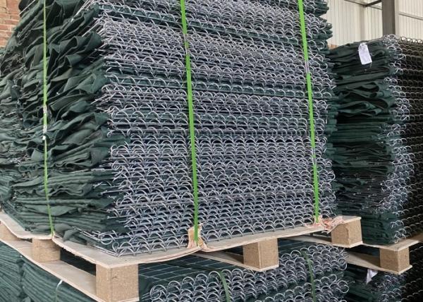 Buy cheap 50x50mm Hole Size itary Sand Barriers With 250G-300G/M2 Geotextile Green Color from wholesalers