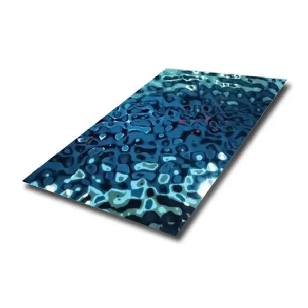 Buy cheap JIS Decorative Stainless Steel Sheet Stamped Water Ripple For Ceiling Decoration from wholesalers