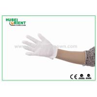 Buy cheap White Color Discharge Nylon Electrostatic Gloves With PVC Dots product