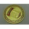 Buy cheap Zinc Alloy Metal 3D Coin Gold Military Challenge Coin , Soft Enamel Souvenir Coin from wholesalers