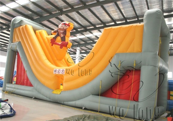 well sell pvc inflatable stair slide toys