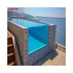 High Light Transmission Swimming Pool Glass Panels for Custom Outdoor In-Ground
