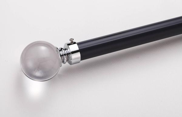 Buy cheap Modern aluminum alloy curtain pole single double living room curtain track from wholesalers