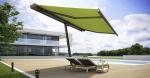 Outdoor independent support full cassette retractable awning