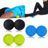 Buy cheap Custom yoga shoulder neck physical Massage therapy ball peanut roller silicone fitness foot double massage ball from wholesalers