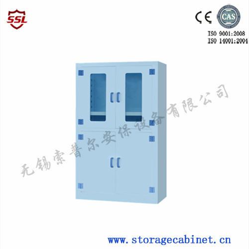 Quality Large Plastic Adjustable Shelf Medical Safety Storage Cabinet 450 Liter for sale