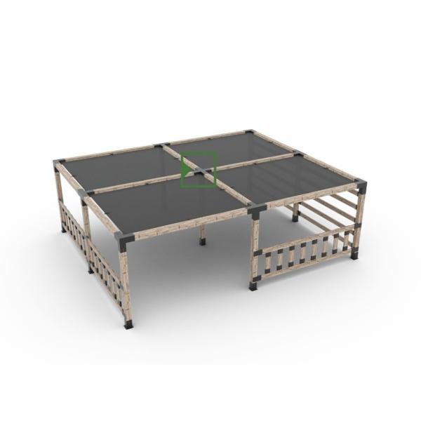 Sample Metal Processing Welding Black Powder Coating Heavy Duty Corner Pergola Brackets