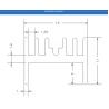Buy cheap 100w Led Heat Sink Aluminum Profiles For Amp Chip Panel Cob Light Strip Pcb from wholesalers
