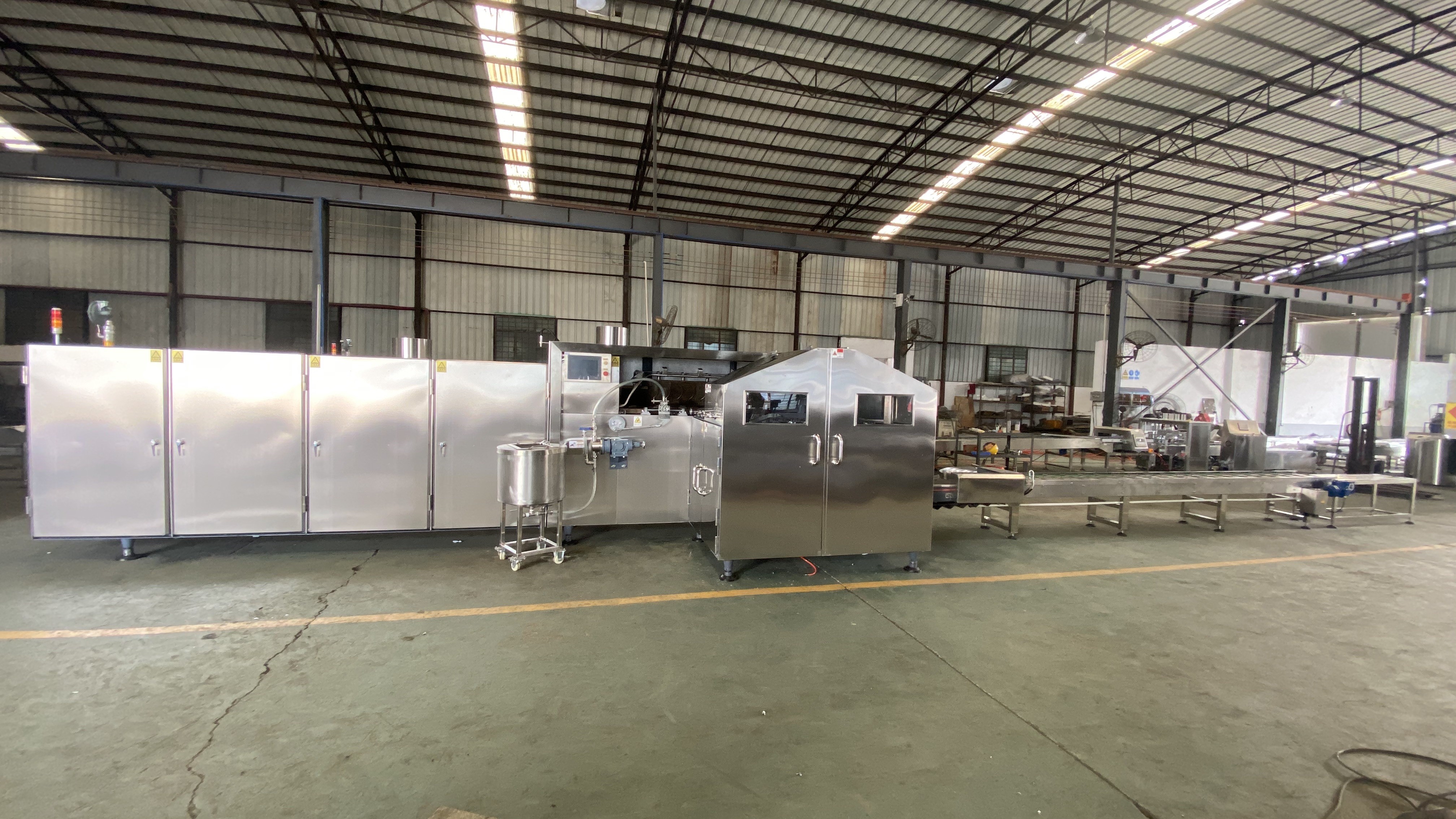 Commercial 3800pcs/H Ice Cream Cone Production Line Thermal Processing