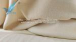 Knitted Cotton Fireproofing Fabrics Creamy White