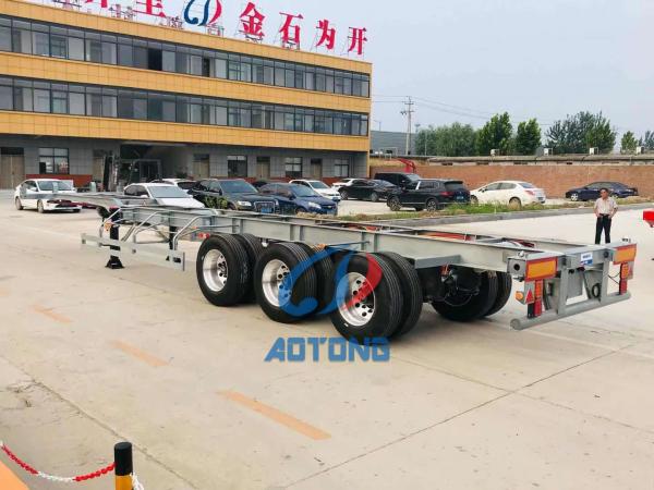 Buy cheap 40-80 Tons Skeletal Semi Trailer 1x40ft 2x20ft from wholesalers