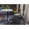 Buy cheap 65cm High Top Round Dining Table MDF Melamine Impregnated Paper Good Insulation from wholesalers
