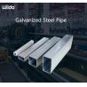 Buy cheap ERW Pre Galvanized Square Pipe ASTM A500 0.5mm-30mm Zinc Coating from wholesalers