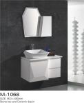 Waterproof Bathroom Sinks And Vanities / Modern Bathroom Vanities MDF Material