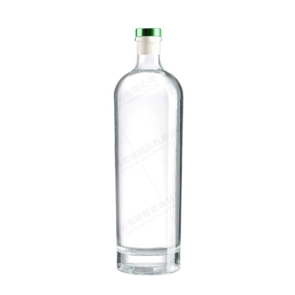 Clear 500ml 700ml 750ml 1000ml Liquor Glass Bottle with Acceptable Customer's