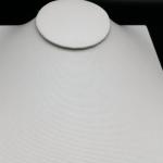 White Leather Necklace Bust Display Stand Eco Friendly Delicated Arts For Ladies