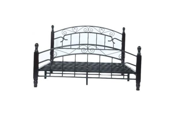 Buy cheap Weight Capacity 330lbs Metal Frame Double Bed With Vintage Headboard from wholesalers