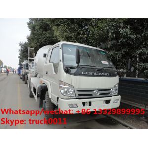 Buy cheap factory direct sale best price FORLAND 4*2 RHD cement mixer truck, hot sale forland RHD 4m3 concrete mixer drum truck from wholesalers