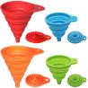 Buy cheap Silicone Collapsible Funnel Set Kitchen Gadget For Bottle Liquid Transfer from wholesalers