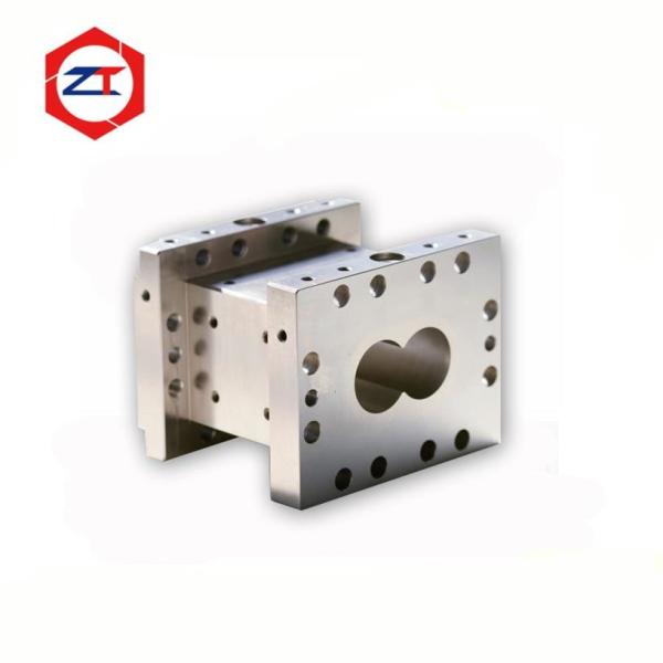 Buy cheap 38CrMoAla Mirror Finish Double Screw Extruder Barrel , Plastic Extruder Parts Metal Color from wholesalers