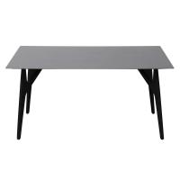 Buy cheap 1500*850mm Ceramic Material Dining Table With Fixed Type Black Special Metal Leg product