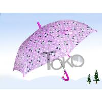 Buy cheap Little Girls Pink Kids Rain Umbrellas Auto Open Metal Frame With Flute Ribs product
