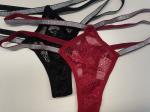 Womens Lace G Strings Sexy Cross Shining Waistband Thongs Bikini Panties Crystal