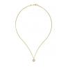 Buy cheap 18K Yellow Gold Chopard Jewelry 42cm Length Luxury With 0.05 Carat Diamond from wholesalers