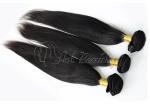 24'' Silky Straight 5A Virgin Brazilian Hair Natural Black Color No Tangle