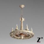 America cottage Farmhouse vintage wheel wooden chandelier woodern lamp(WH-CI-115
