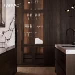 Smart Modern Style Customize Cabinet Melamine Kitchen Cabinet For Villa Project