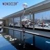 Buy cheap Luxury villa pool decoration abstract stainless steel ballet dancer statue from wholesalers