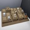 Buy cheap Coffee Color Luxury Watch Display Rectangle Wood Watch Set Box from wholesalers