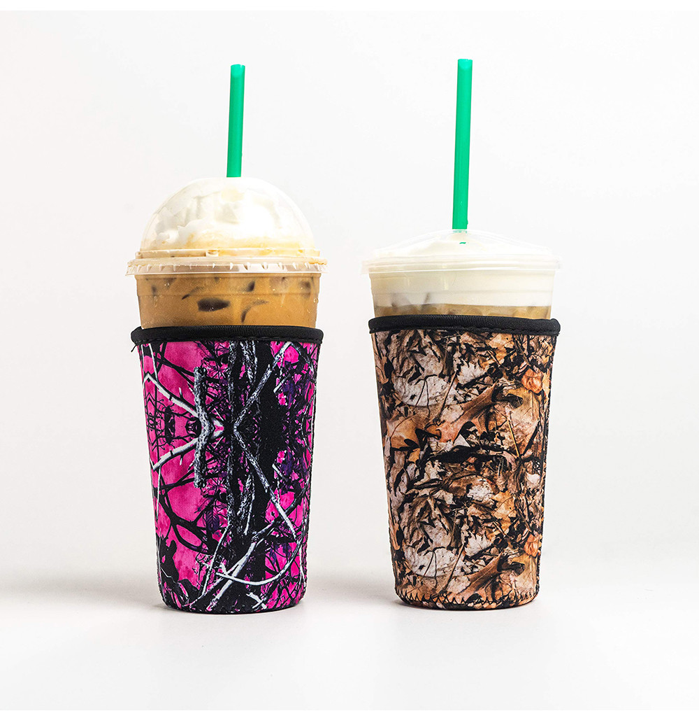 Reusable Neoprene Iced Coffee Cup Sleeve For Starbucks