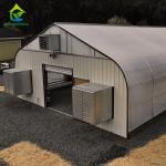 Blackout Mushroom Single-span Tunnel Light Deprivation Greenhouse For Agricultur