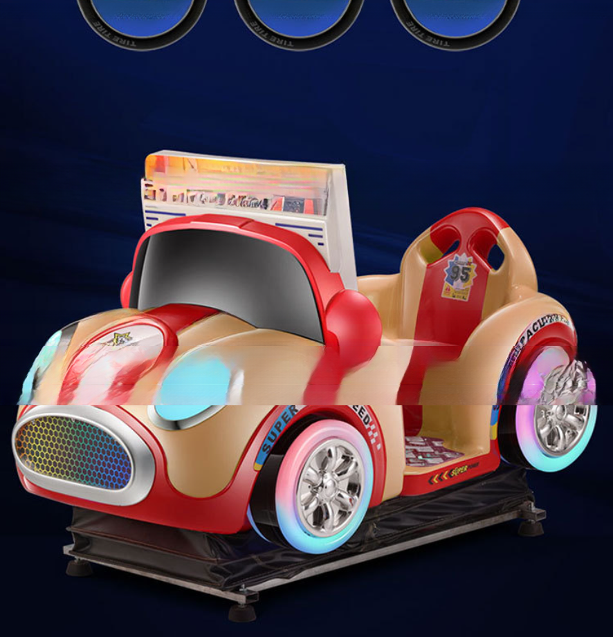 Dreamland 2024 new 3D interactive go kart MP5 kiddie rides high-definition children's coin operated car rocking machine