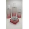 Buy cheap 50g 40ml Pink Fading Luxury Glass Cosmetic Bottles And Jars Packaging OEM from wholesalers