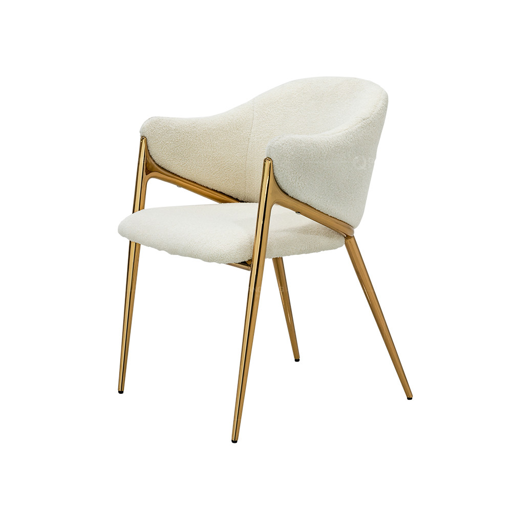 0.2m3 Gold Frame SS Dining Chairs For Sitting Room