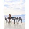 Buy cheap Faux Marble Stone Top Dining Table 1800*900*750mm Gold Finish Diamond Leg from wholesalers