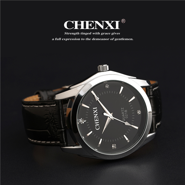 Black White Watch Wholesale Top Quality Stainless Steel Summer Fashion Leather Watch
