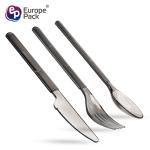 Eco-Friendly Dessert Plastic Knife Fork Spoon Ps Plastic Disposable Cutlery
