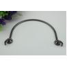 Buy cheap Leather bag hardware gunmetal color 150 mm zinc alloy handbag metal handle from wholesalers