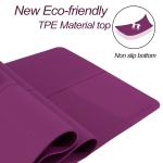 Soft Natural Fitness Yoga Mat / Cool Toxic Free Lightweight Yoga Mat