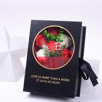 Buy cheap Real Preserved Rose Rigid Paper Gift Box Round And Square Flower Box With Ribbon product