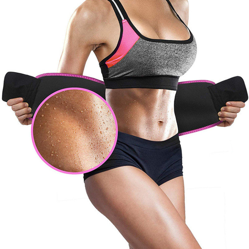 100cm Customized Elastic Waist Support Belt Sweaty Fabric